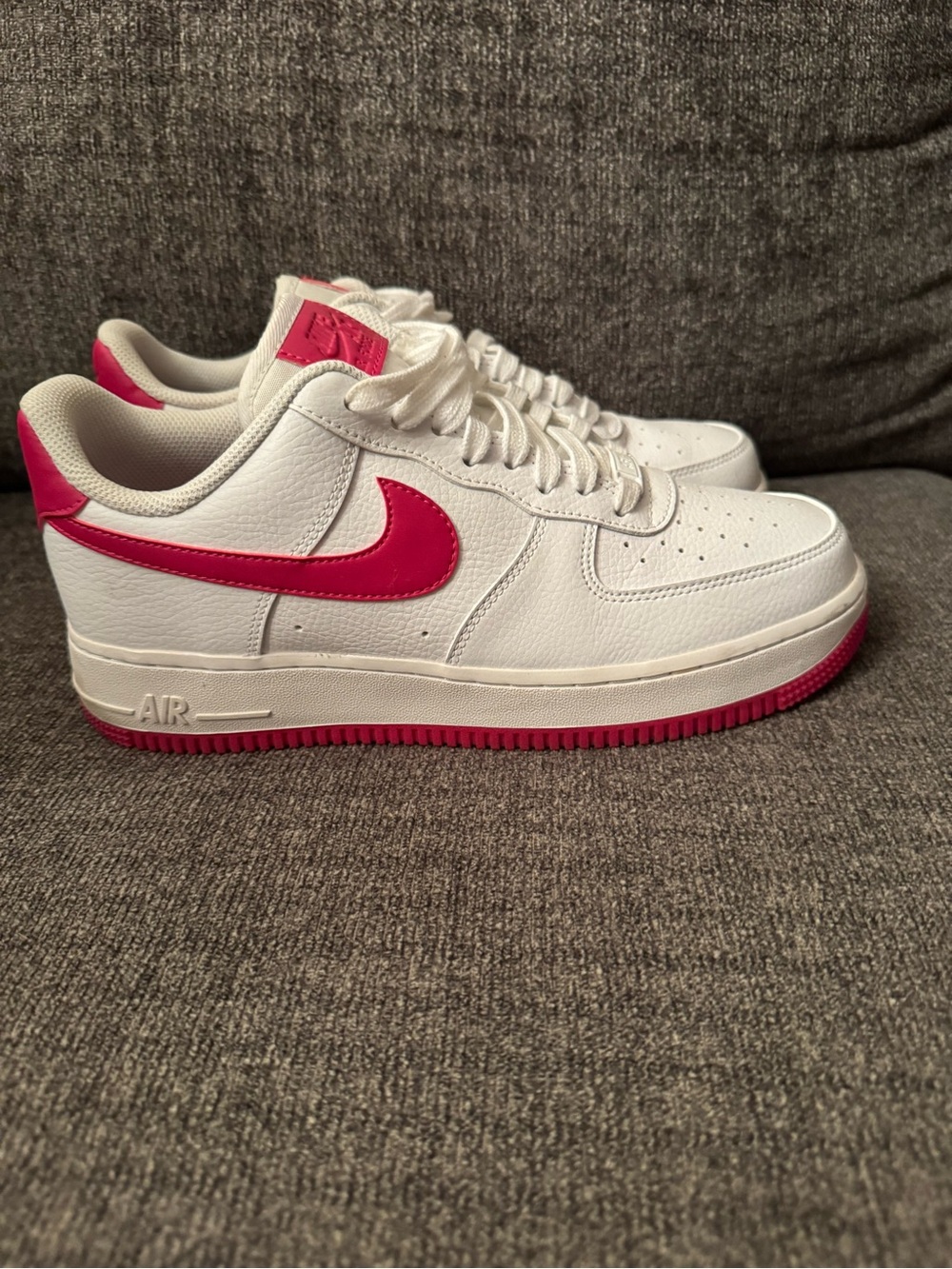 Nike Air Force 1 Low Women’s Size 9 Pink White Sneakers Shoes UK 6.5